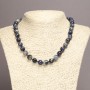 Natural Sodalite Necklace Bead Round 10mm Diameter ±, Length 45cm ±