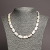 Necklace of natural Baroque pearls, diameter 18x10mm±, length 48cm±