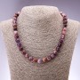 Necklace of natural ametrine, smooth beads, diameter 10(±)mm, length 45 cm