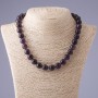 Amethyst Beads Smooth Round 12mm, Length 47cm