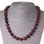Bead Necklace Bull's Eye Bead 12 mm, 50 cm long