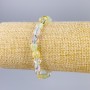 Bracelet Assorted natural stone faceted, diameter 9x6mm+-, length 18cm (stretch)