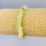 Bracelet Pr—enite natural stone chip, diameter 9x4mm, length 18cm (stretch)