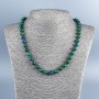 Azurite Natural Stone Necklace Smooth Bead 8mm Diameter, 48cm Length +