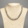 Dalmatian Jasper Bead Necklace (acrylic, individual beads) smooth sphere, diameter 10mm±, length 48cm ±