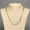 Necklace made of natural fluorite, faceted, d 7x5mm, length 48cm