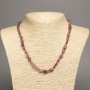 Rubyelite Tourmaline Beads Necklace, faceted, diameter 7×9mm, length 48cm