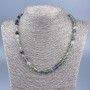 Natural Stone Bead Fluorite Smooth Ball, diameter 6.5mm±, length 52cm ±