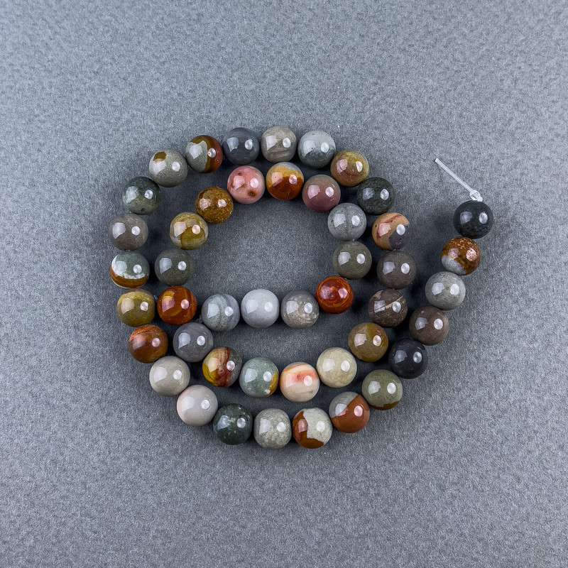 Jasper Beads, Natural Stone, Smooth Round, 8.5 mm ±, 38 cm ± Thread Length