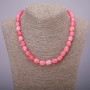 Beads Rhodonite, single barrel shape, diameter 9×11 mm (+-), length 45 cm