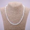 Moonstone Opalite Necklace (synthetic) Smooth Bead, 6mm diameter, 48cm length
