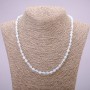 Moonstone Opalite Necklace (synthetic) Smooth Bead, 6mm diameter, 48cm length