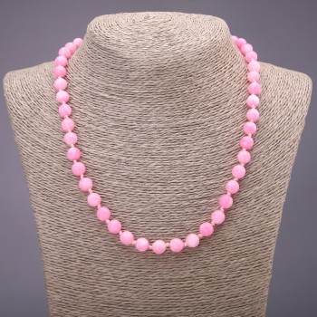 Imitation Tourmaline Faceted Round Necklace, Approx. 8 mm, 48 cm