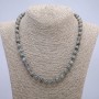 Labradorite Natural Stone Necklace with Smooth Beads 8mm Diameter, 45cm Length +