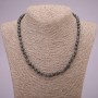 Necklace of natural Labradorite, smooth round beads, diameter 6±mm, length 45cm