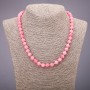 Necklace Turmaline (faceted) smooth bead, diameter 8mm, length 45cm