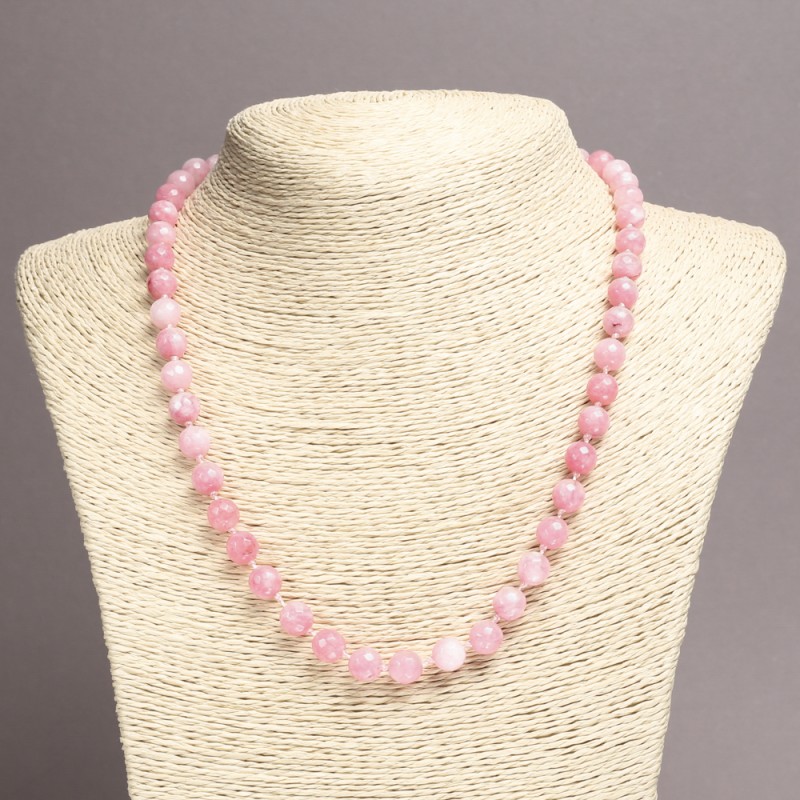 Tourmaline Beads Necklace (singular) Faceted Round Beads, 8mm diameter, 45cm length+