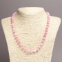 Tourmaline Beads Necklace (singular) Faceted Round Beads, 8mm diameter, 45cm length+