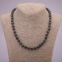 Labradorite Natural Stone Necklace, smooth round beads, diameter 8±mm, length 45cm