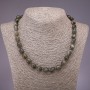 Labradorite Bead Necklace, faceted, 10x14 mm (±), 48 cm long