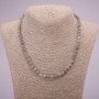 Labradorite Bead Necklace with Smooth Round Beads 6 mm (±) diameter, 45 cm long