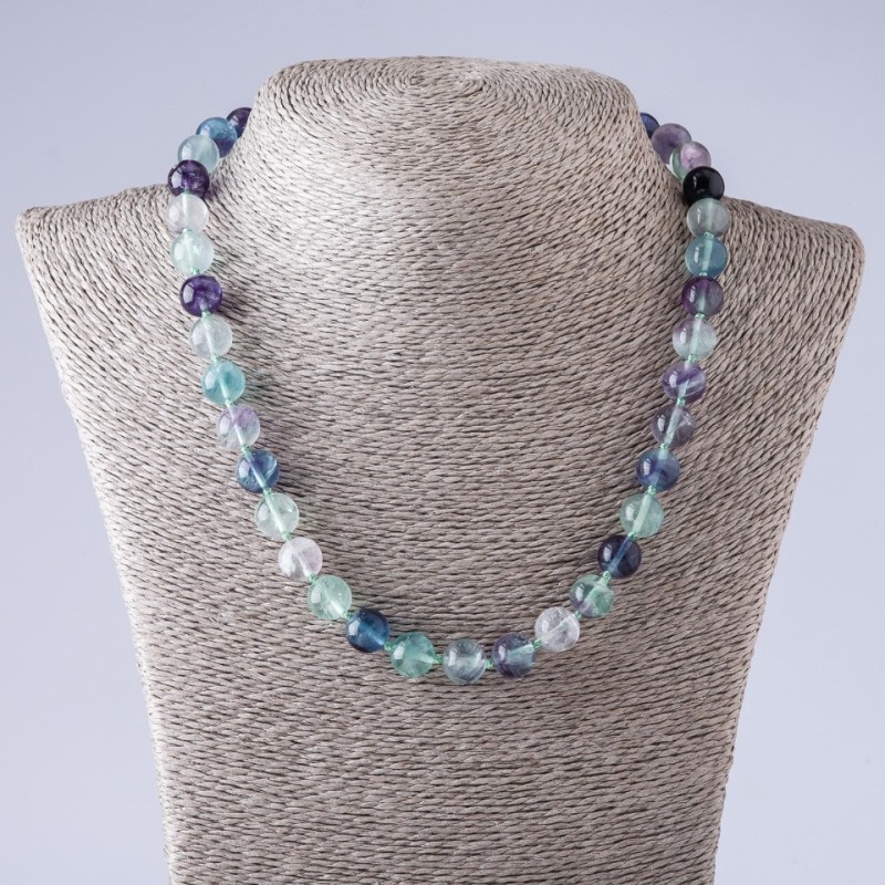 Fluorite Beads Smooth Round 48cm 10mm