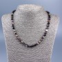 Necklace of natural tourmaline, smooth balls 6 mm dia., length 50 cm