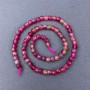 Multicolor Tourmaline Faceted Cubic Beads on Thread, 5x5 mm, approx. 38 cm length