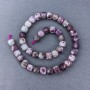 Natural Tourmaline Beads faceted cube on thread, 9x9 mm, approx 38 cm