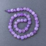 Lavender Amethyst Beads Faceted Natural Stone Cube Beads on Thread, 9x9 mm, length 38 cm