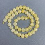 Citrine Beads, Natural Stone, Faceted Coin Shape, 8x5 mm ± on Thread, 38 cm length