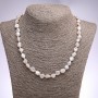 Baroque Freshwater Pearl Necklace, White, diameter 8+ mm, length 50 cm