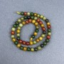 Assorted Natural Stone Beads, Smooth Round Beads 6 mm ± on a Thread, Length 39 cm+