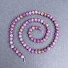 Phosphosiderite Beads, Natural Stone, Faceted Round Beads, Ø 5.5 mm ± on Thread, Length 41 cm ±