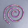 Phosphosiderite Beads, Natural Stone, Faceted Round Beads, Ø 5.5 mm ± on Thread, Length 41 cm ±