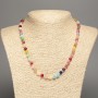 Assorted Smooth Ball Beads Necklace, diameter 6 mm ±, length 49 cm ±