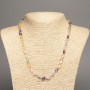 Necklace made of natural stones - Assorted faceting, diameter 10x7mm ±, length 49 cm ±