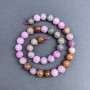 Colored Jadeite Beads, smooth round ball, 10 mm ± diameter, on a thread, length 38 cm+