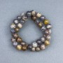 Sunstone Beads natural stone smooth round bead, diameter 9.5 mm+- on thread, length 39cm+