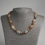 Emperor Jasper Necklace Flat Oval Beads 13×18mm±, Rondelle 9×5mm±, 45cm±
