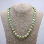 Necklace made of natural Amazonite, smooth beads, 10mm diameter, 46 cm length