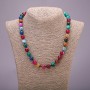 Agate Beads Assorted Colors Smooth Round Bead, diameter 10(±)mm, length 48cm