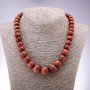 Aventurine Beads (synthetic) "Golden Sand" rondelles on enlarging, diameter 10x6mm-19x14mm, length 45cm