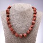Aventurine Necklace (Synthetic) Golden Sand Geometric Beads, 13×15 mm, length 50 cm