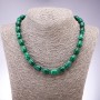 Malachite Beads (raw), diameter 10x14mm+-, length 45cm+