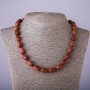 Aventurine Necklace "Golden Sand" "barrel", diameter 10x14mm, length 47cm