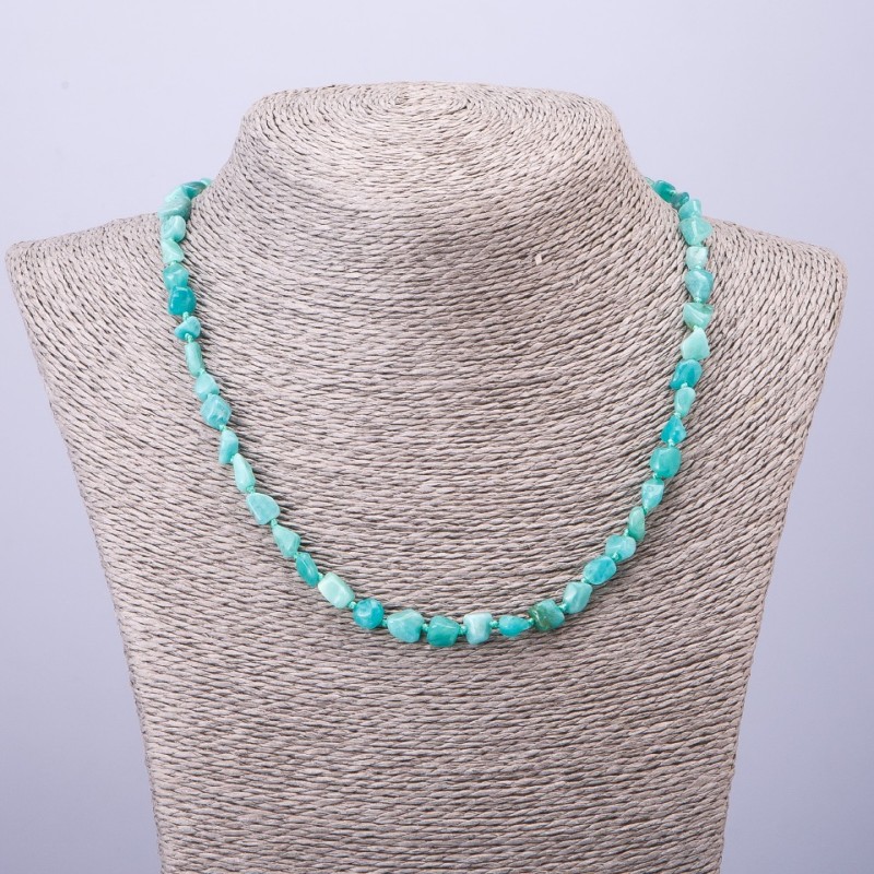 Amazonite Beads Beaded Necklace, 5–7 mm diameter, 47 cm length