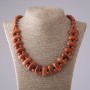 Necklace Cleopatra Aventurine "golden sand" link 12×25 mm and bead 10mm L50cm