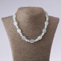 Moonstone Necklace Oval and "Discus" Bead, length 45 cm, diameter 13×18 mm 8 mm