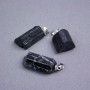 Pendant made from natural gemstone Tourmaline Sherlock 26x14 mm +